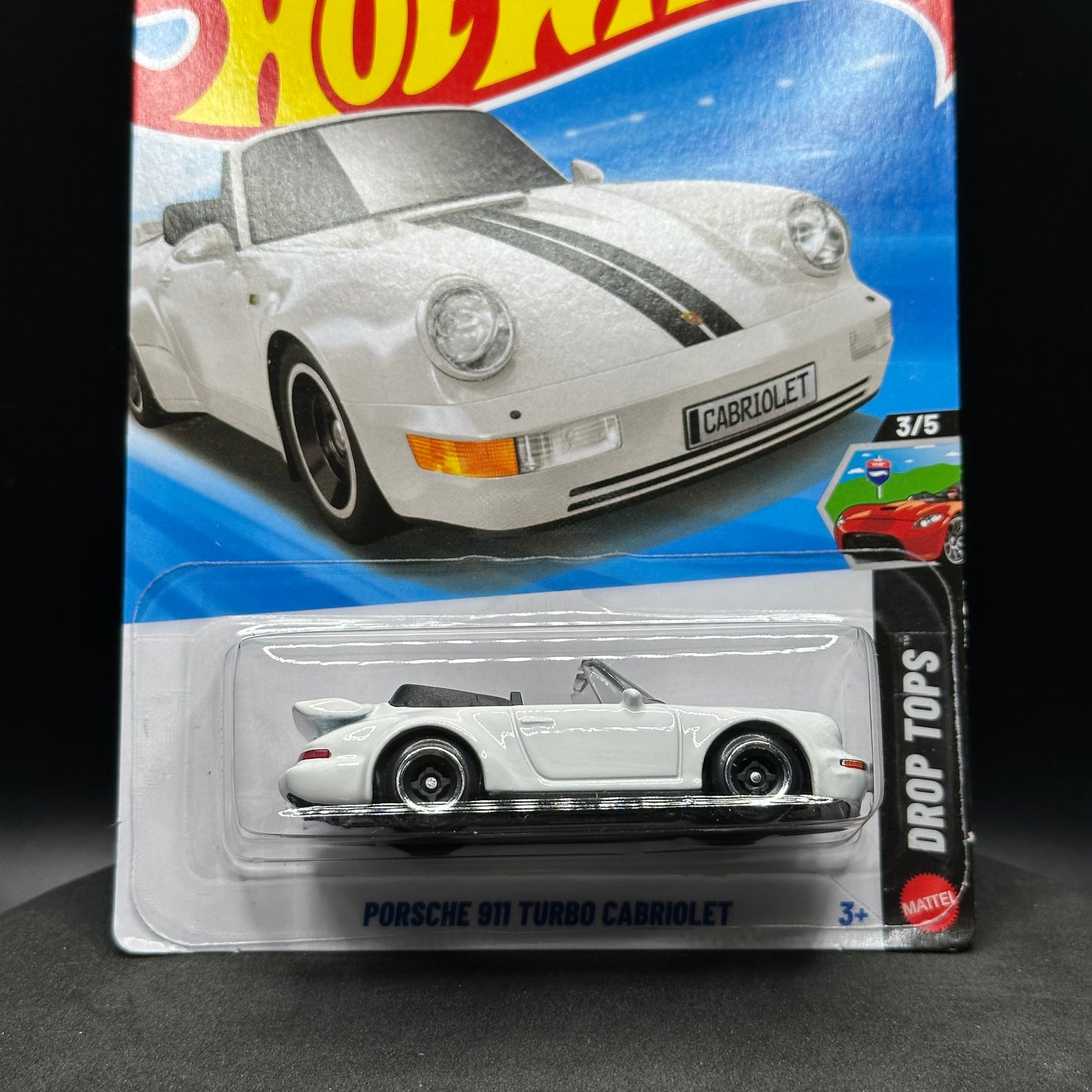 Hot Wheels Porsche 911 Turbo Cabriolet White
