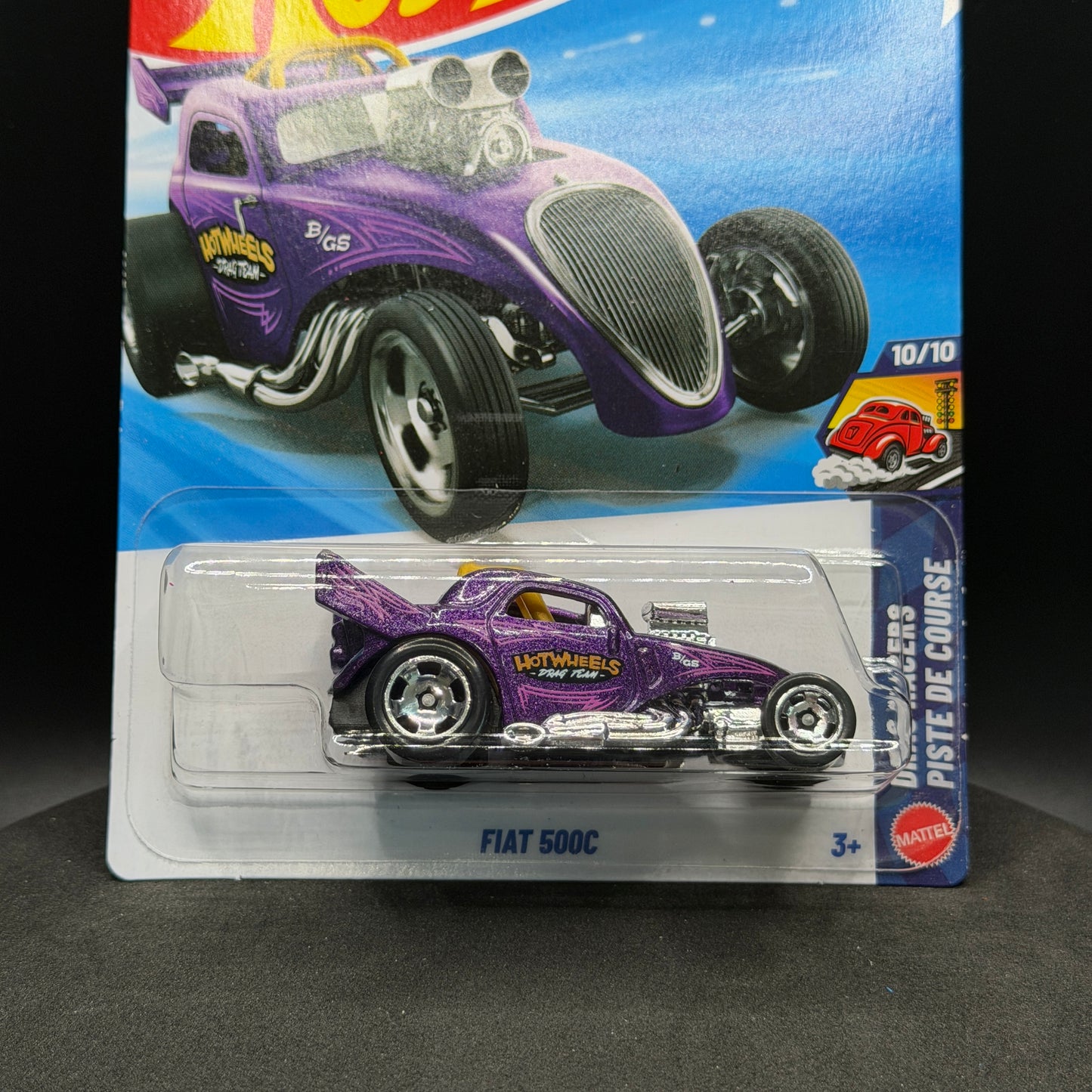 Hot Wheels Fiat 500C Purple