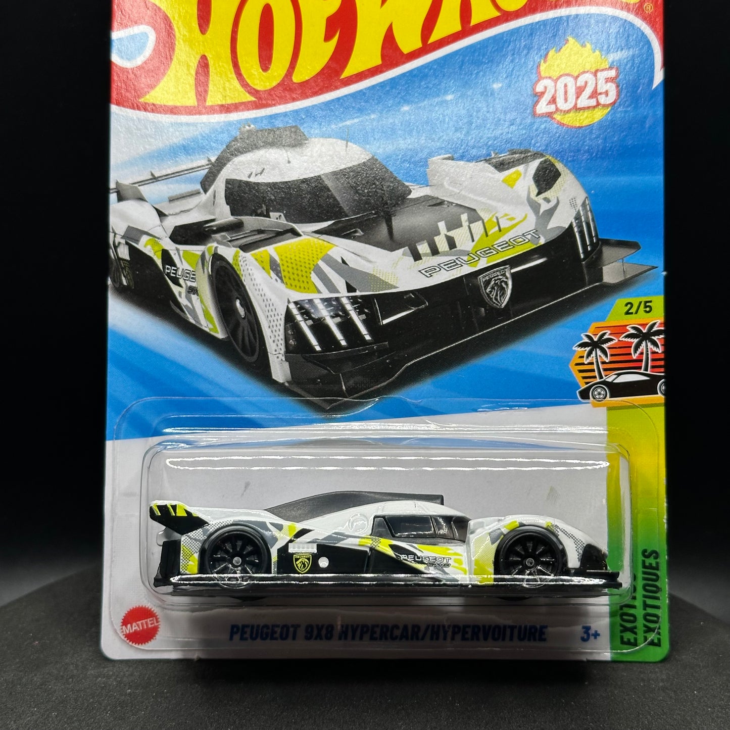 Hot Wheels Peugeot 9x8 Hypercar White