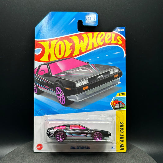 Hot Wheels DMC DeLorean Black & Pink
