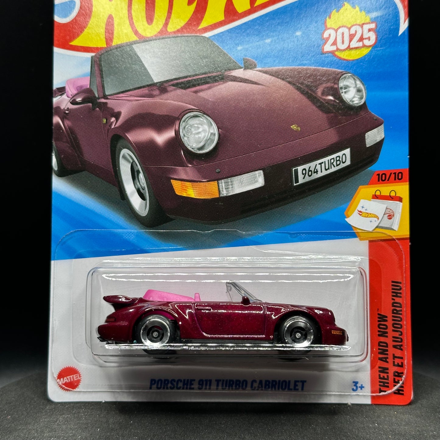 Hot Wheels Porsche 911 Turbo Cabriolet Maroon