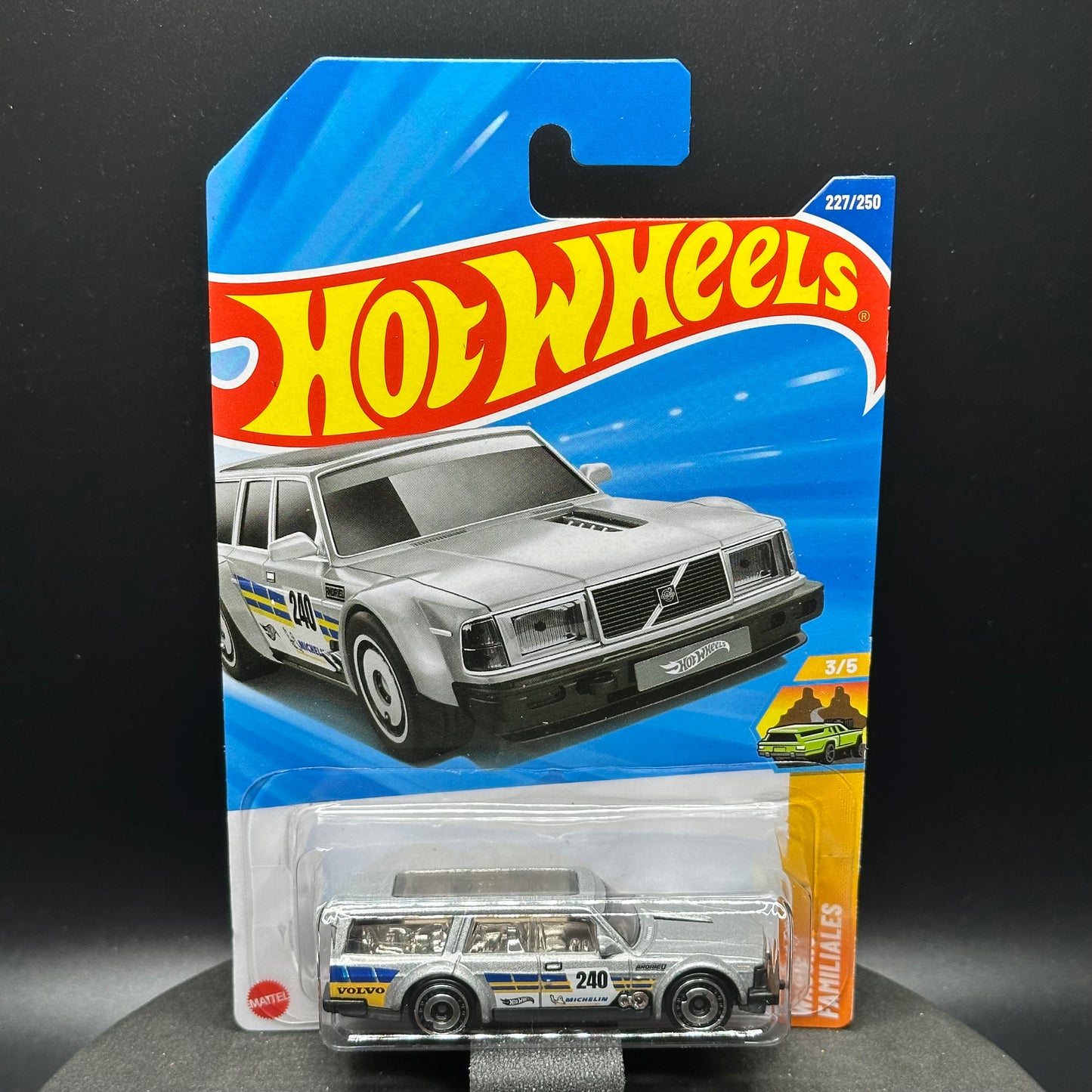 Hot Wheels Volvo 240 Drift Wagon Silver