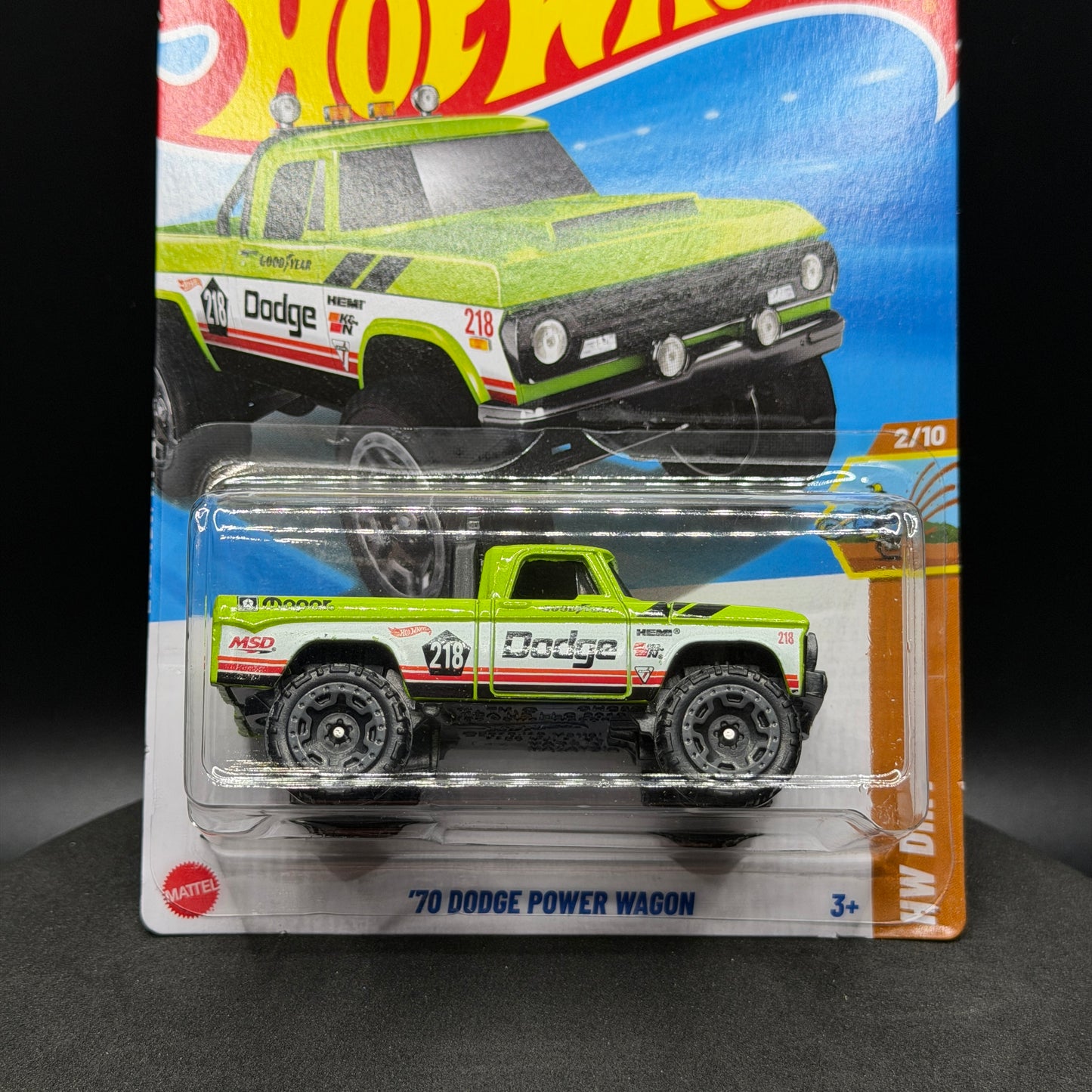 Hot Wheels ‘70 Dodge Power Wagon Green
