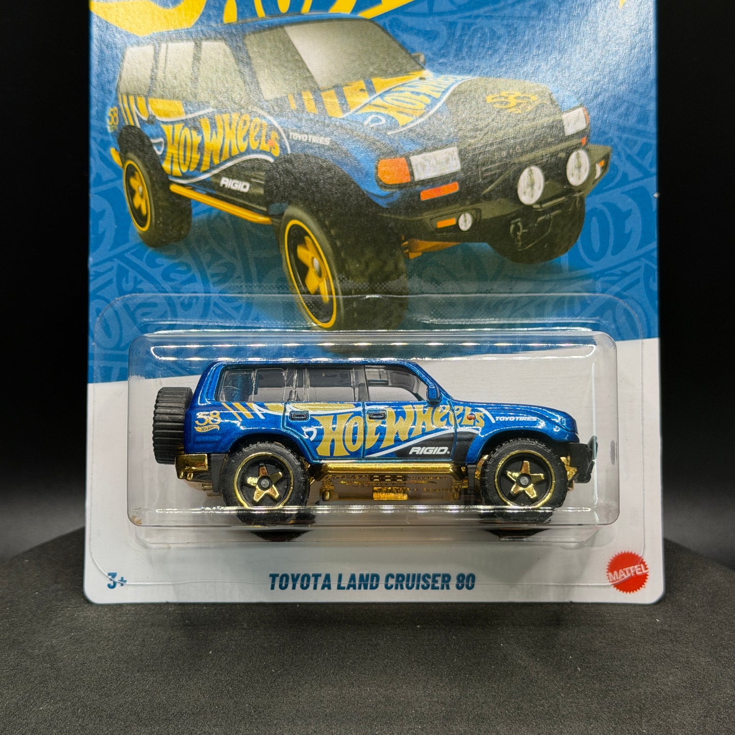 Hot Wheels Toyota Land Cruiser 80 Blue/Gold