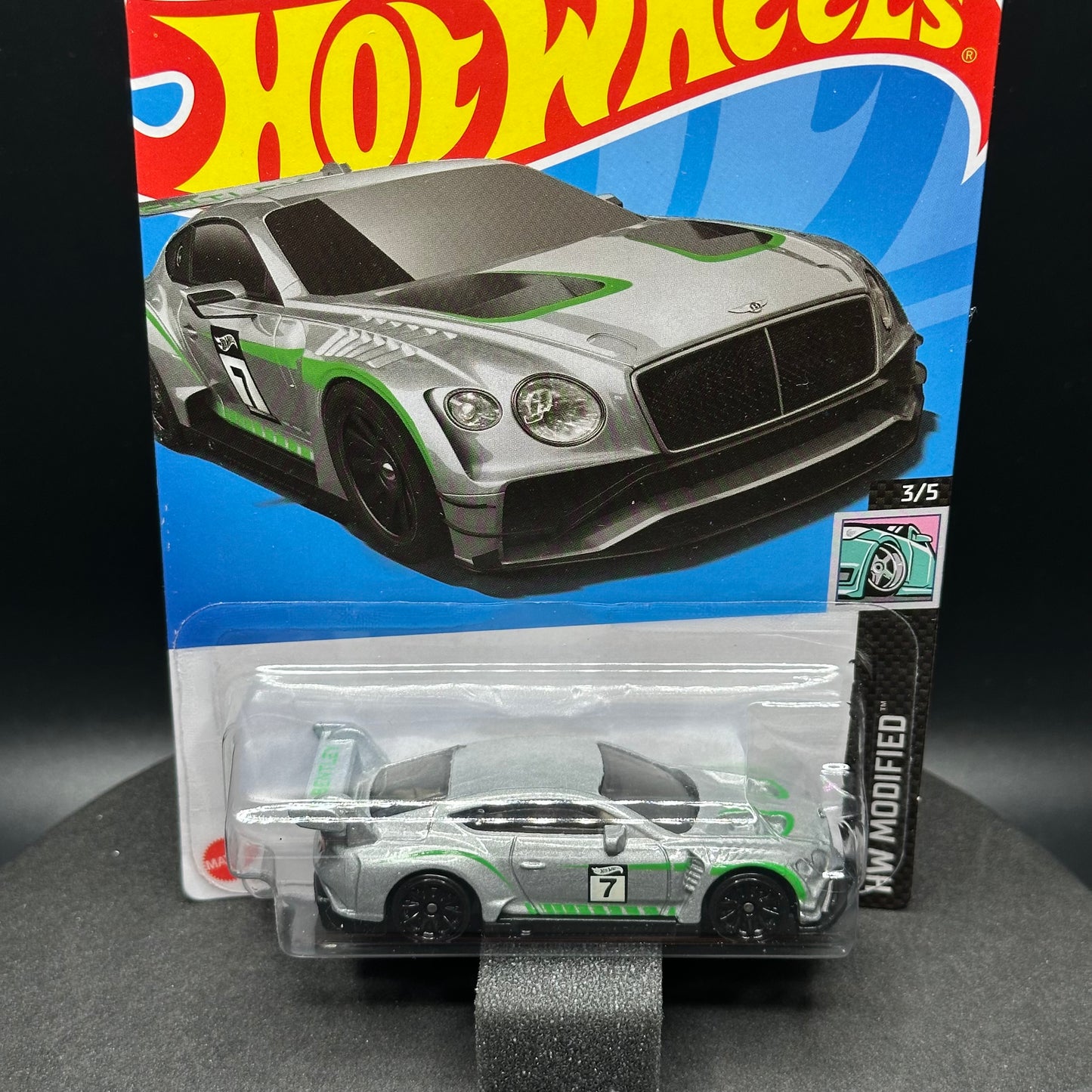 Hot Wheels Bentley Continental GT3 Silver