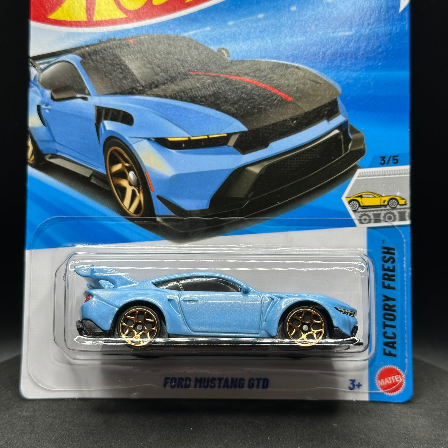Hot Wheels Ford Mustang GTD Light Blue