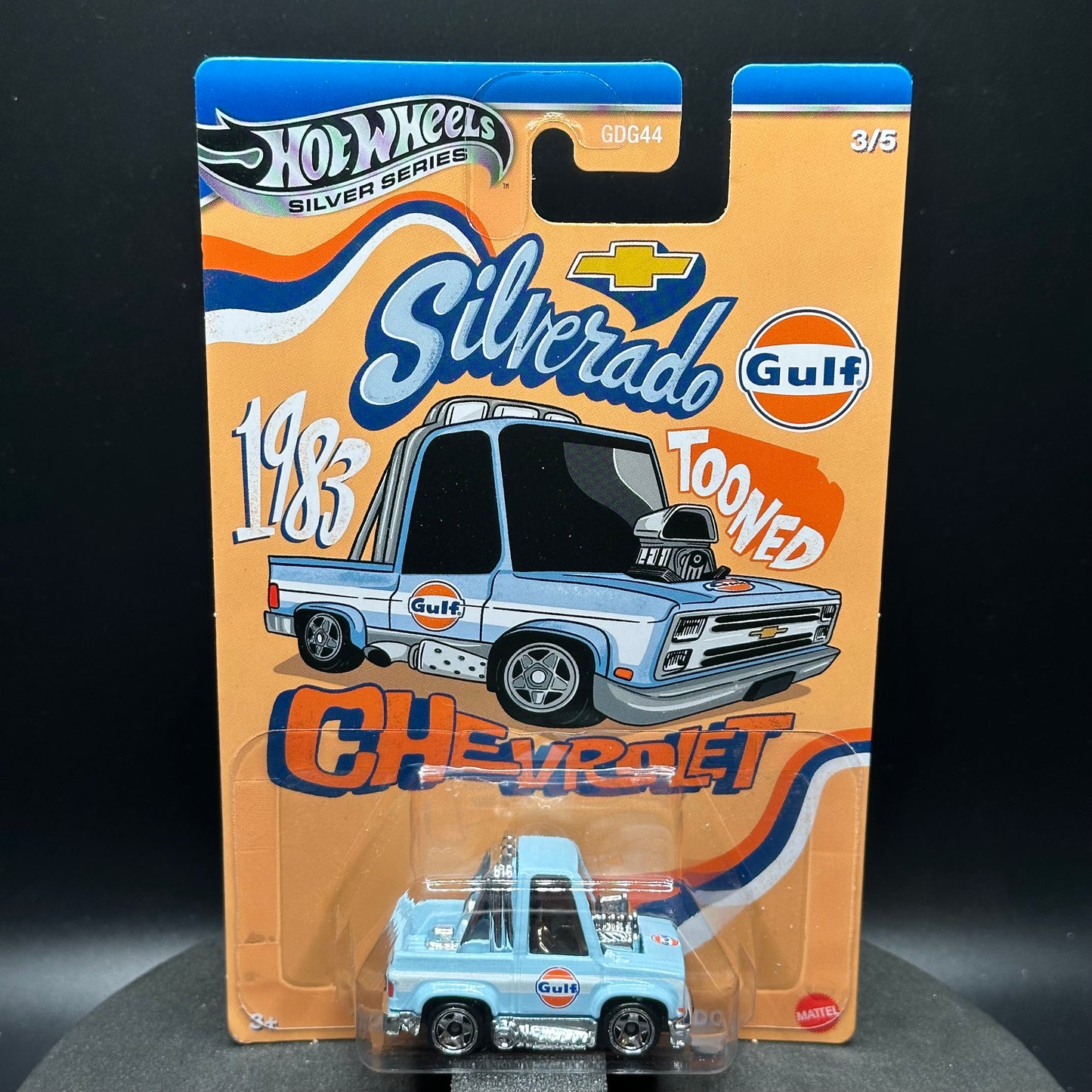 Hot Wheels Silver Series Gulf Tooned ‘83 Chevy Silverado