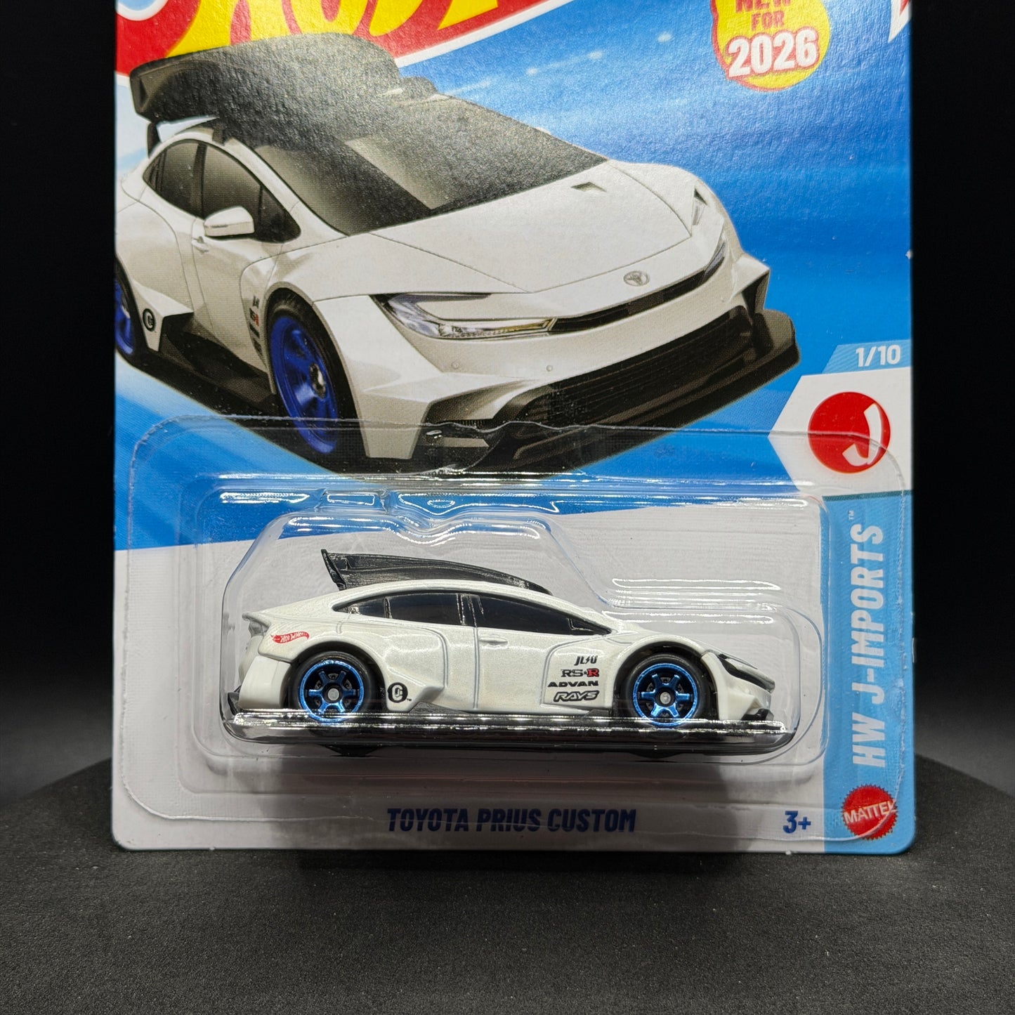 Hot Wheels Toyota Prius Custom White (with roof box)