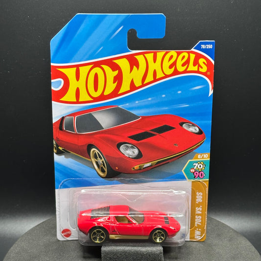 Hot Wheels Lamborghini Miura SV Red