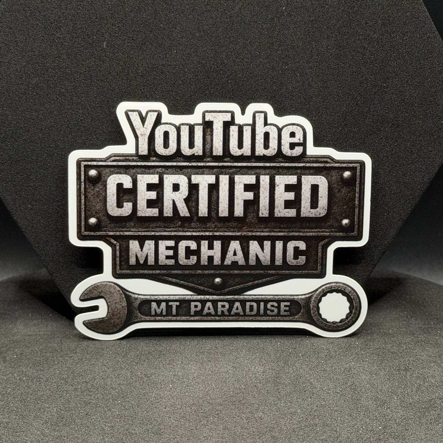 MT Paradise YouTube Certified Mechanic Sticker