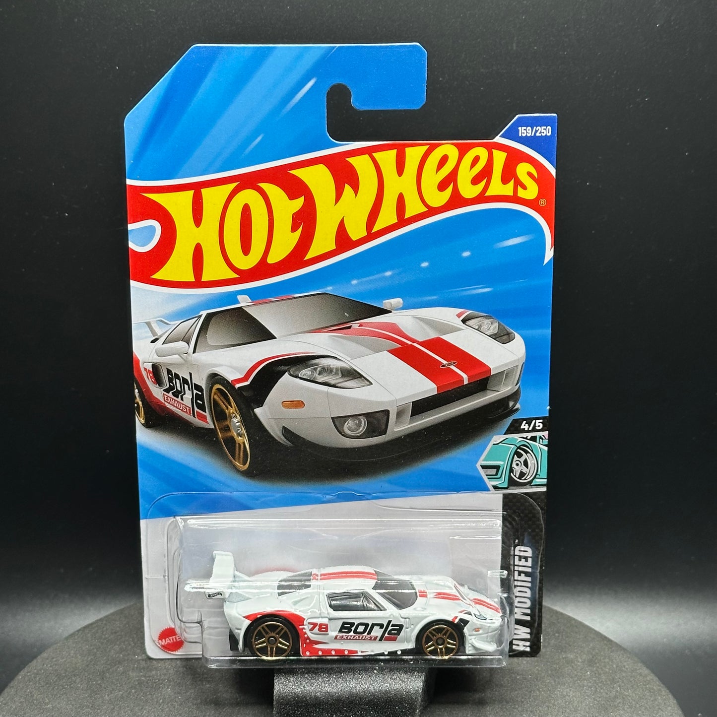Hot Wheels Ford GT Borla White