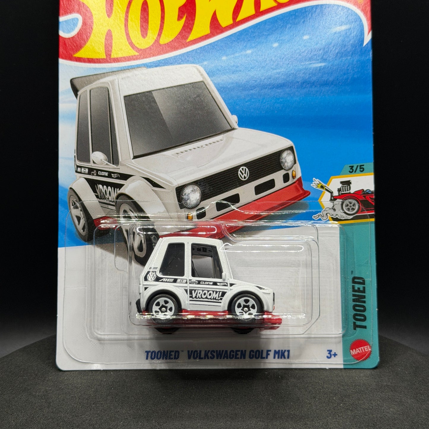 Hot Wheels Tooned VW Golf MK1 White