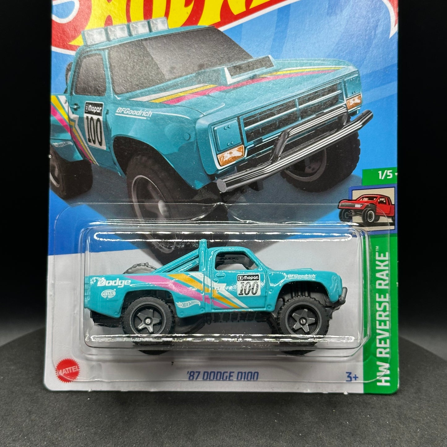Hot Wheels ‘87 Dodge D100 Teal