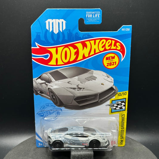 Hot Wheels LB Works Lamborghini Huracan Mad Mike Camo Gray