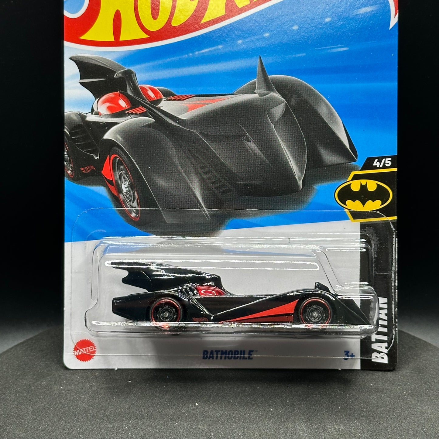 Hot Wheels Batman Batmobile Black with Red