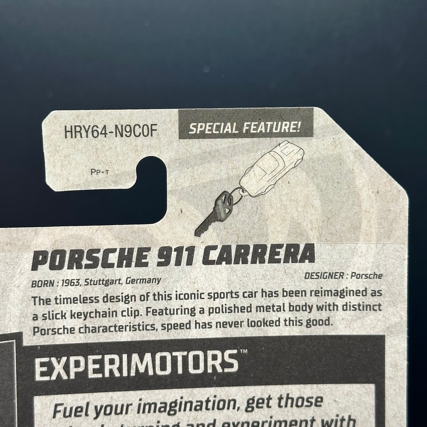 Hot Wheels Porsche 911 Keychain