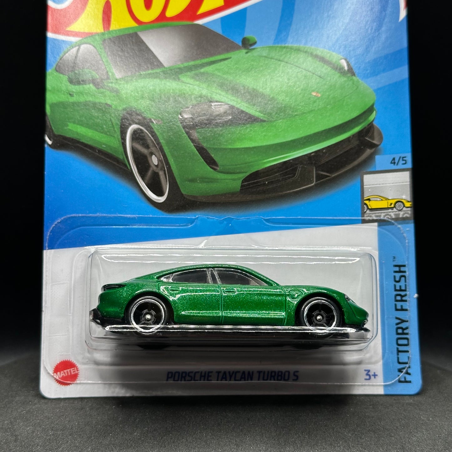 Hot Wheels Porsche Taycan Turbo S Green
