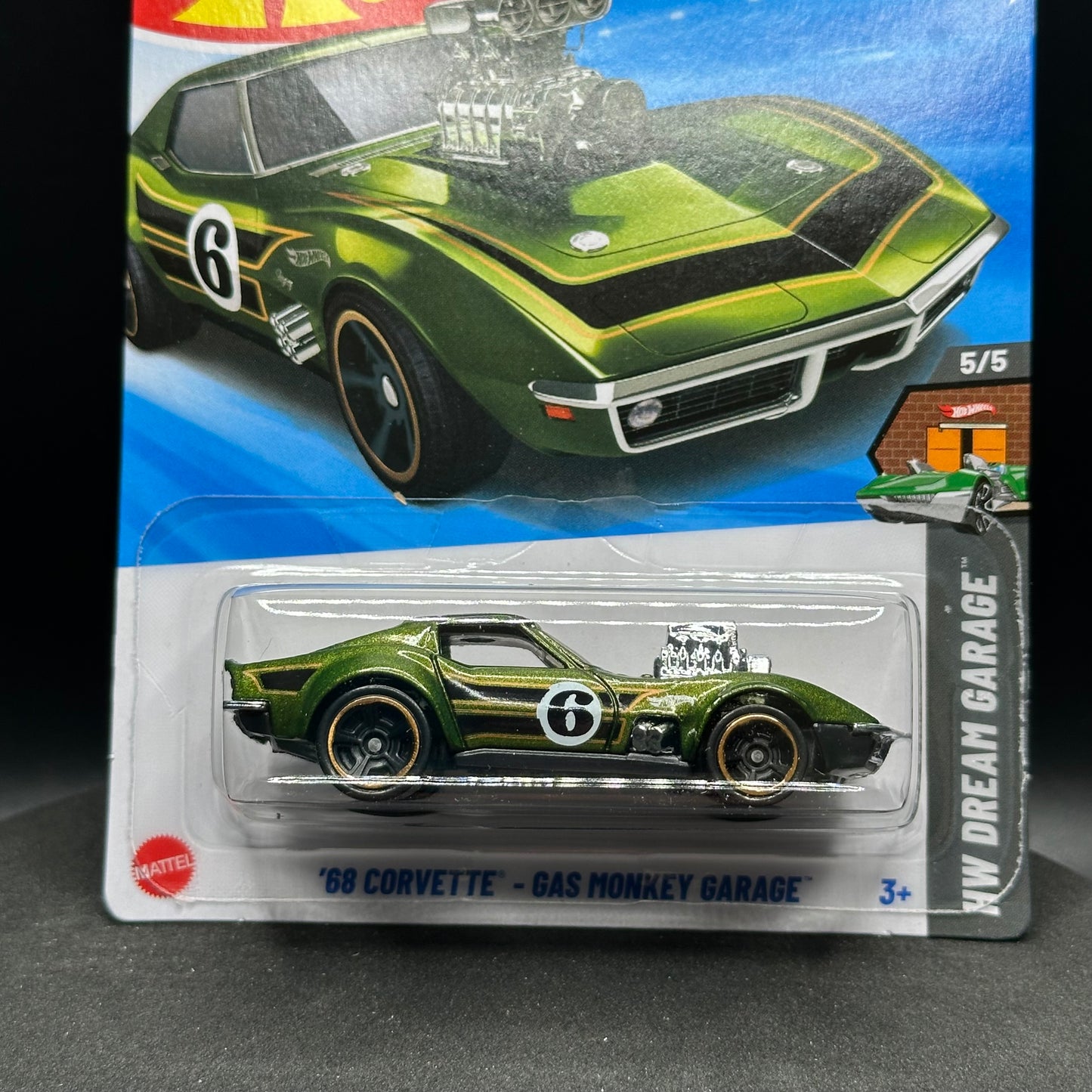 Hot Wheels Corvette Gas Monkey Garage Green
