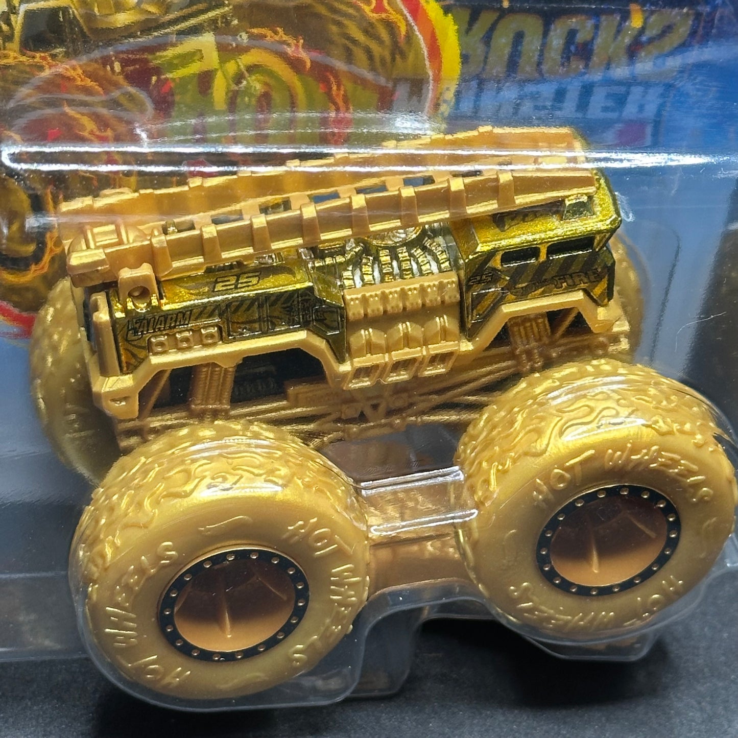Hot Wheels Monster Trucks Gold 5 Alarm Promo Car