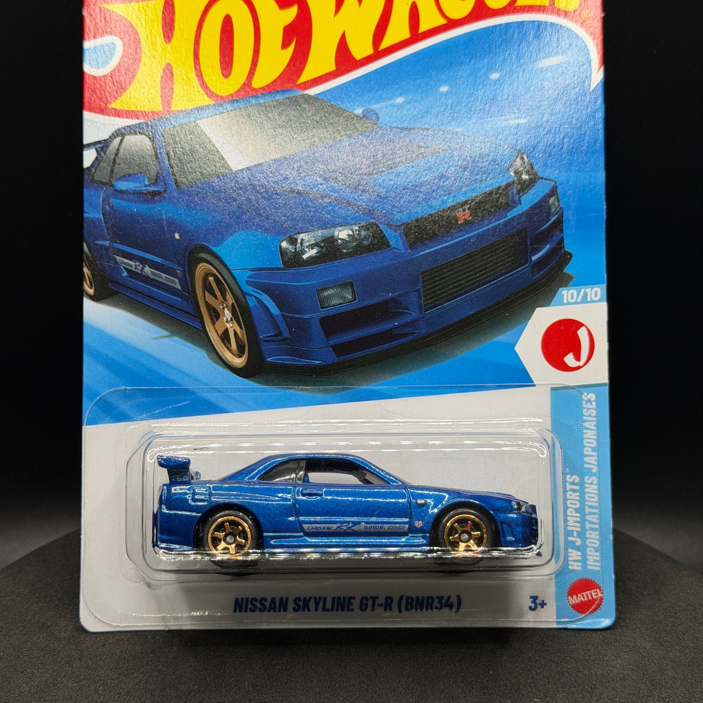 Hot Wheels Nissan Skyline GTR R34 Blue