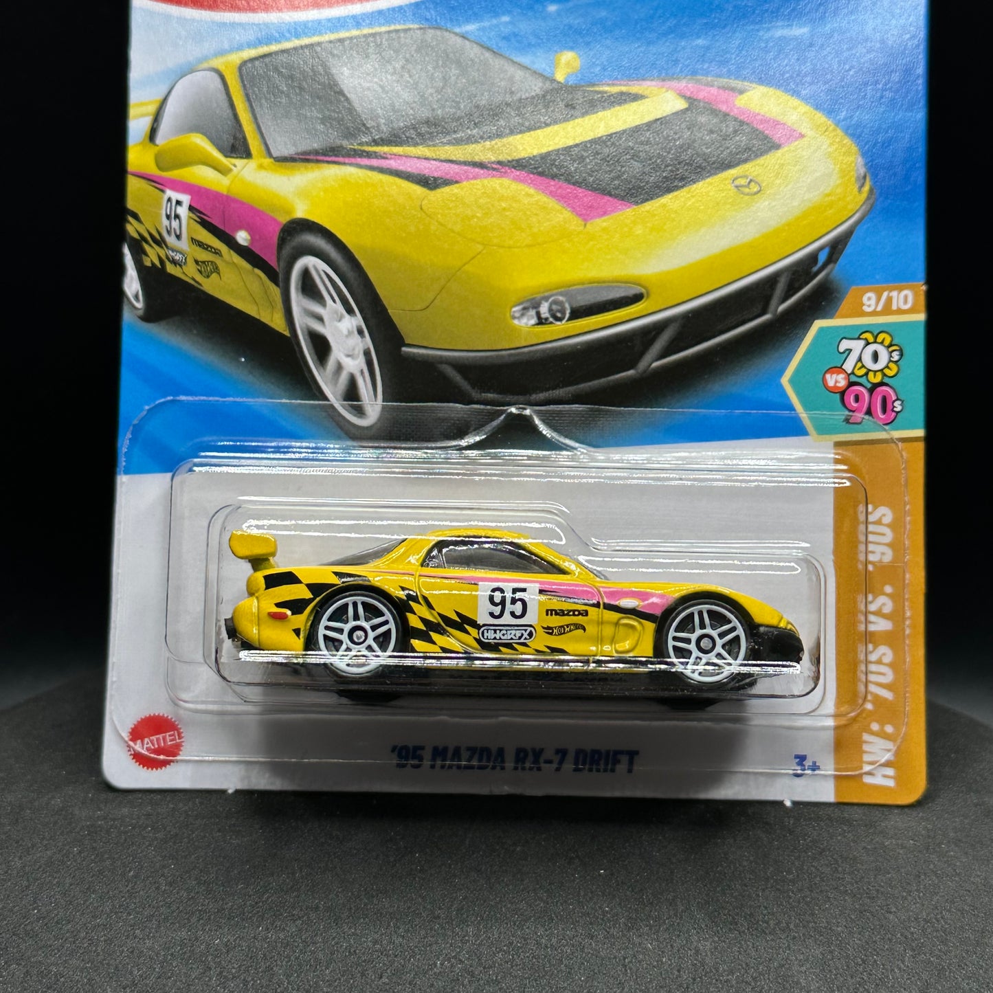 Hot Wheels Mazda RX-7 Drift Yellow