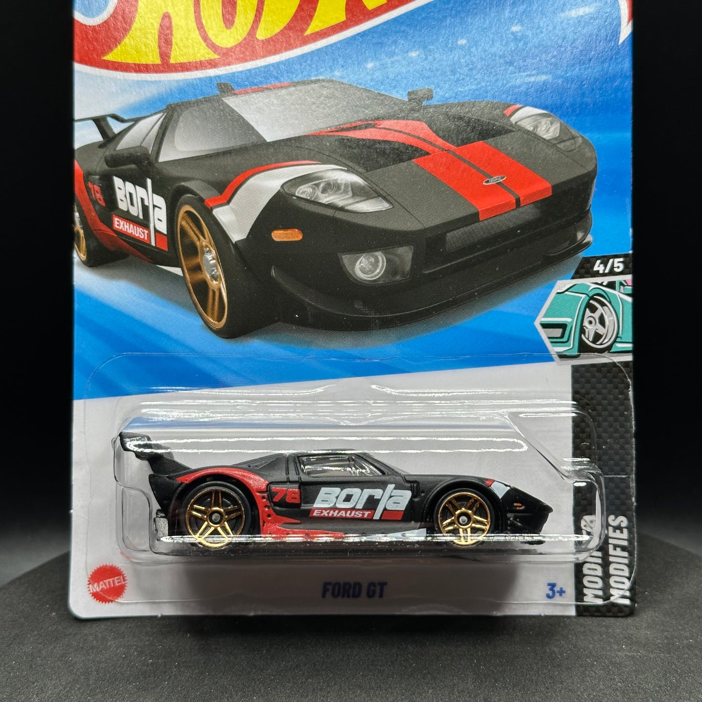 Hot Wheels Ford GT Black Borla