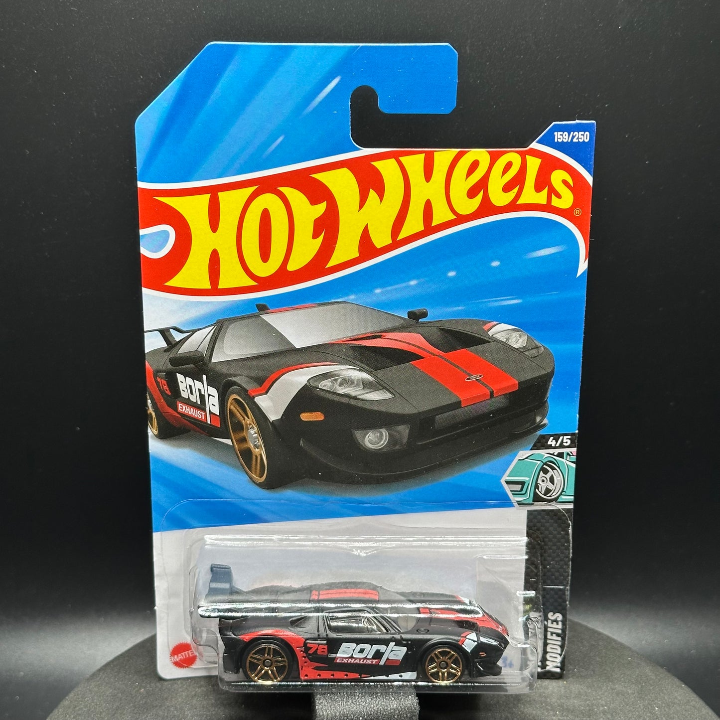 Hot Wheels Ford GT Black Borla