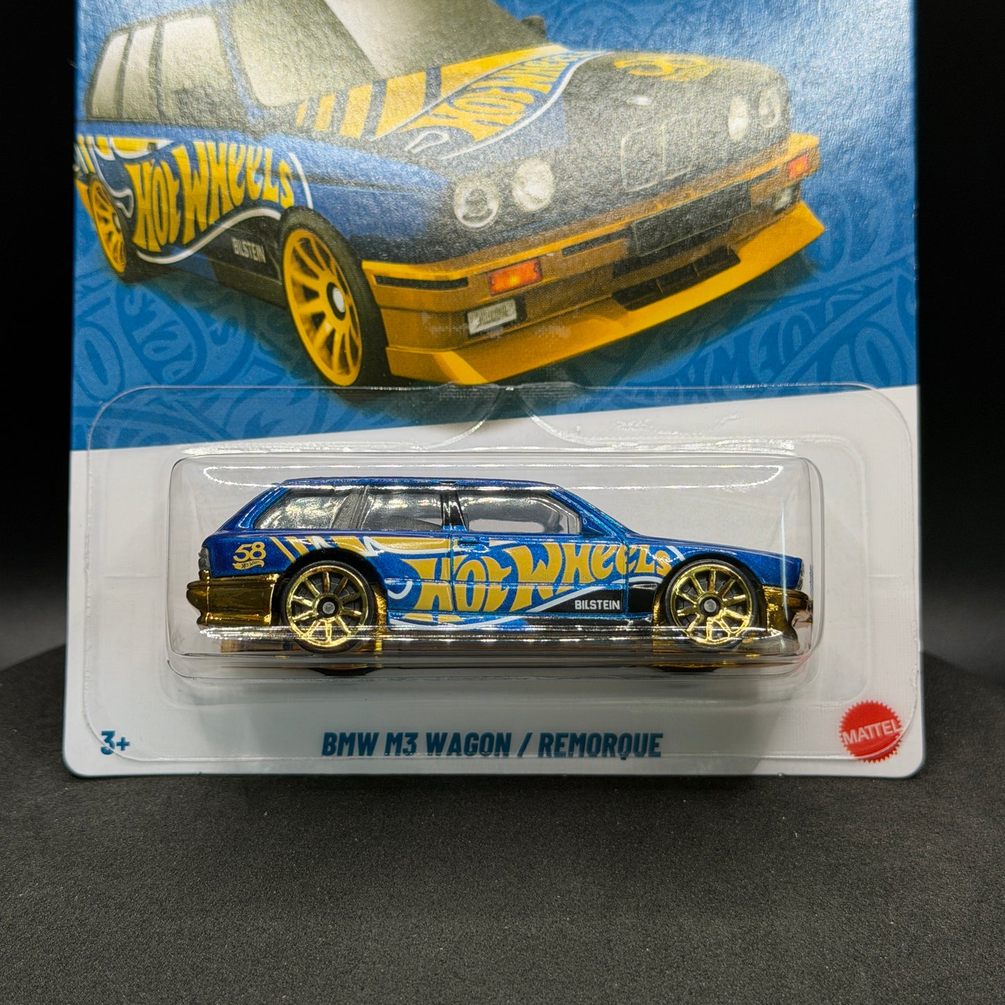 Hot Wheels BMW M3 Wagon Blue/Gold