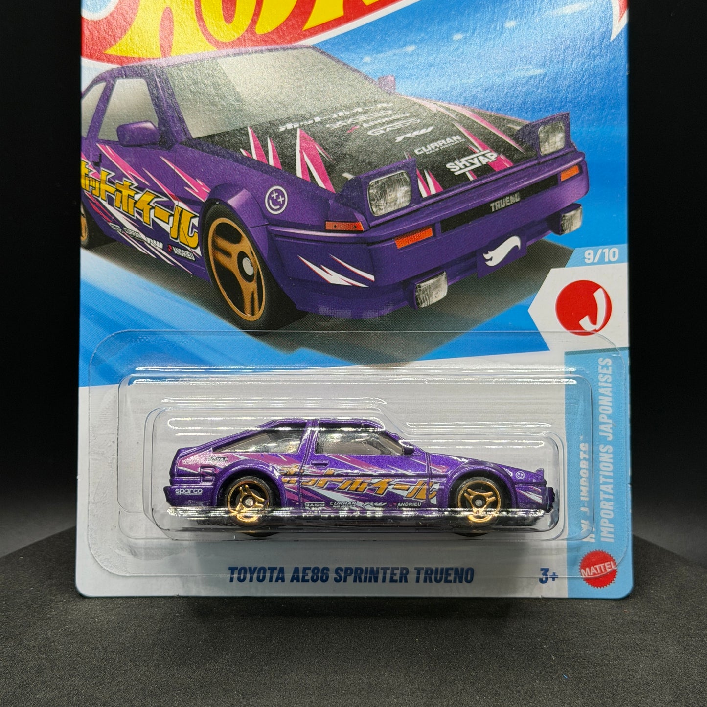 Hot Wheels Toyota AE86 Sprinter Trueno Purple