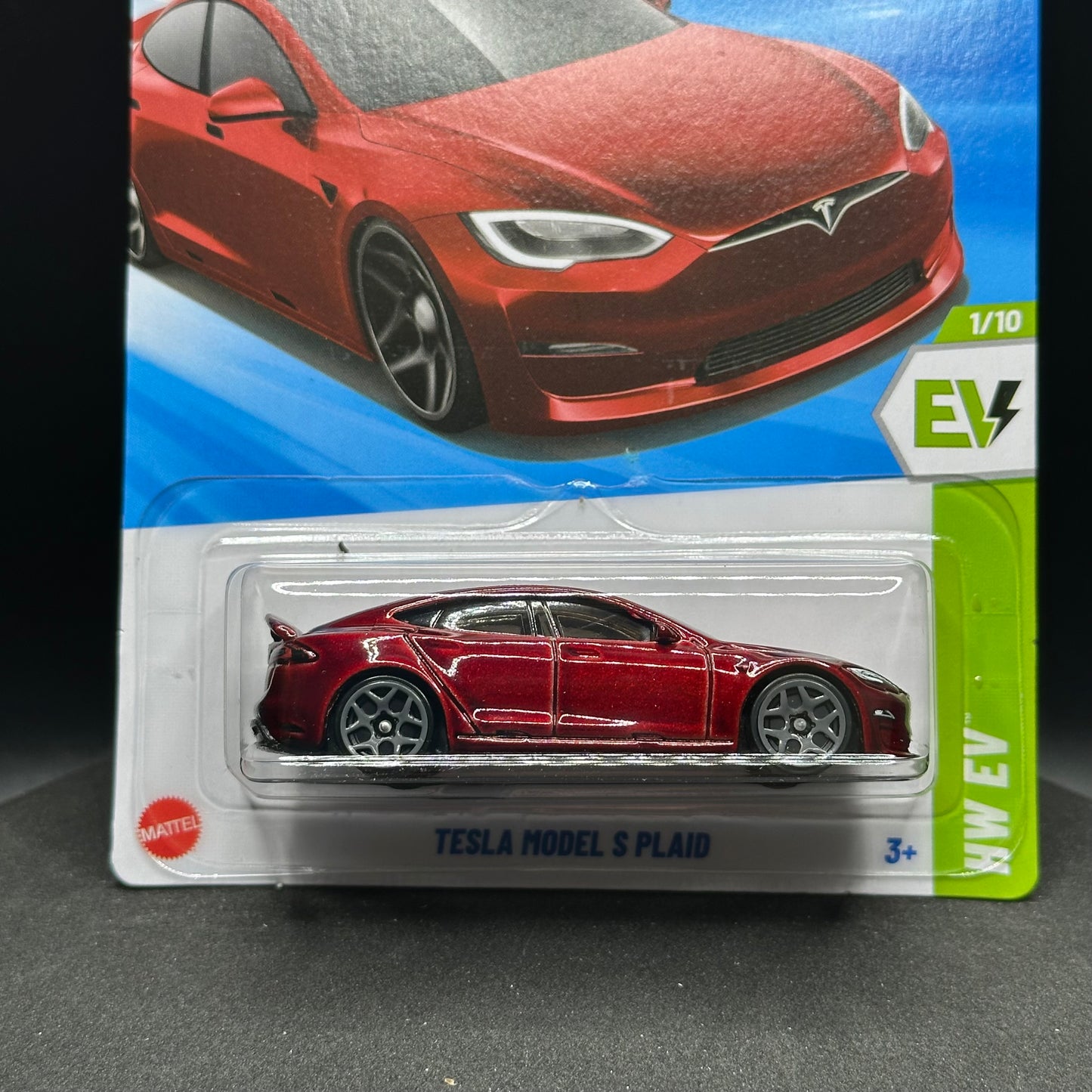 Hot Wheels Tesla Model S Plaid Red