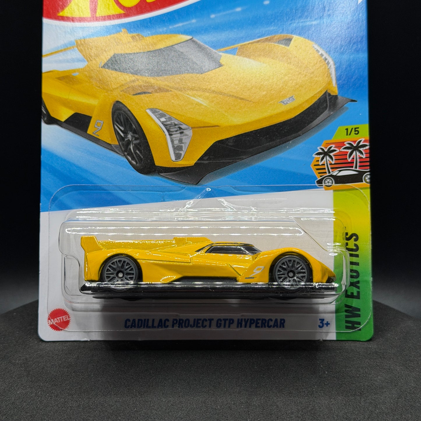 Hot Wheels Cadillac Project GTP Hypercar Yellow