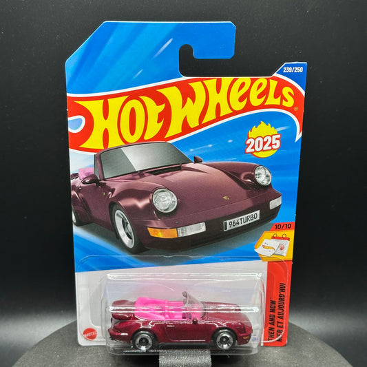Hot Wheels Porsche 911 Turbo Cabriolet Maroon