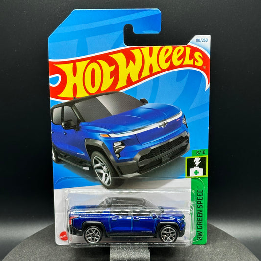 Hot Wheels Silverado EV RST Blue