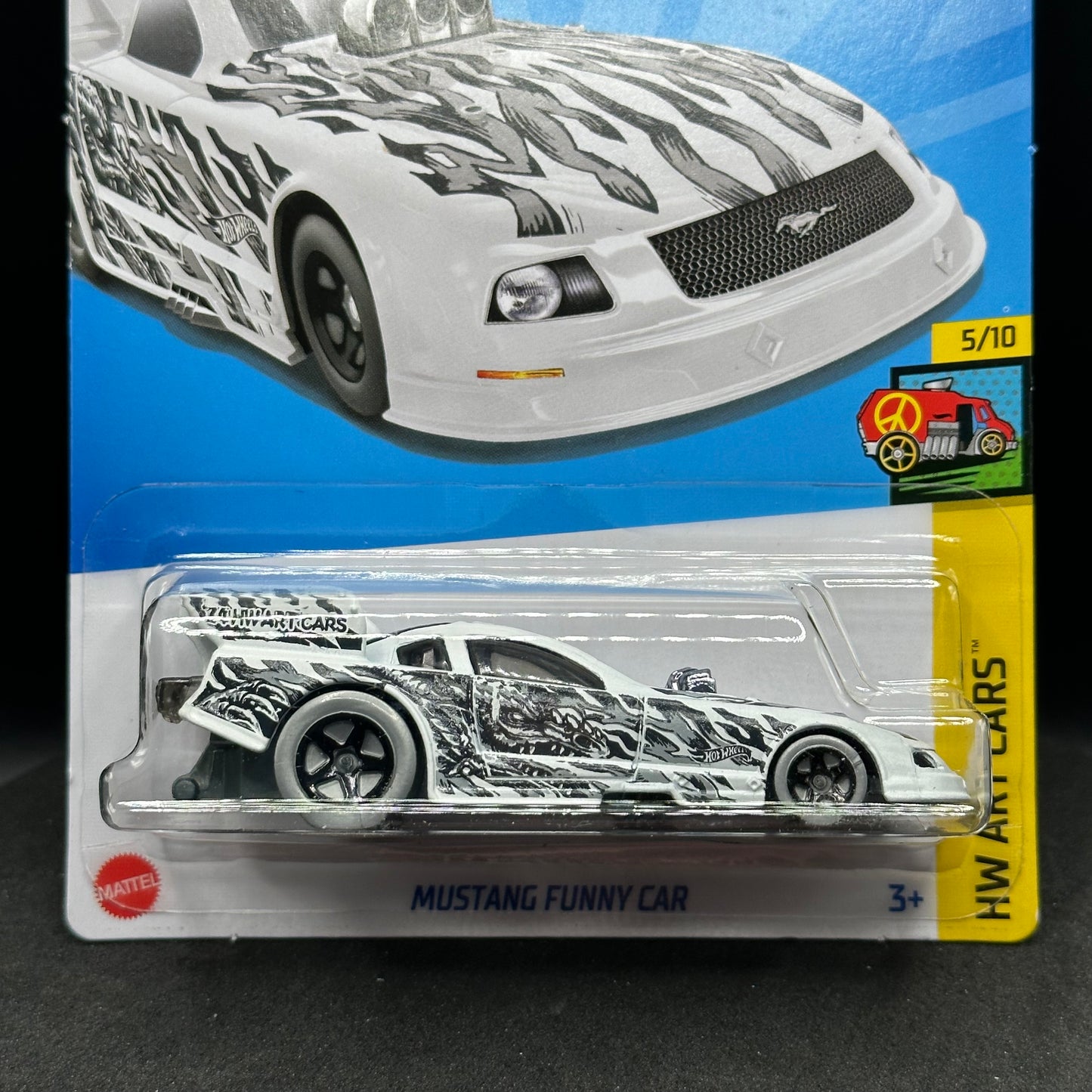 Hot Wheels Mustang Funny Car White