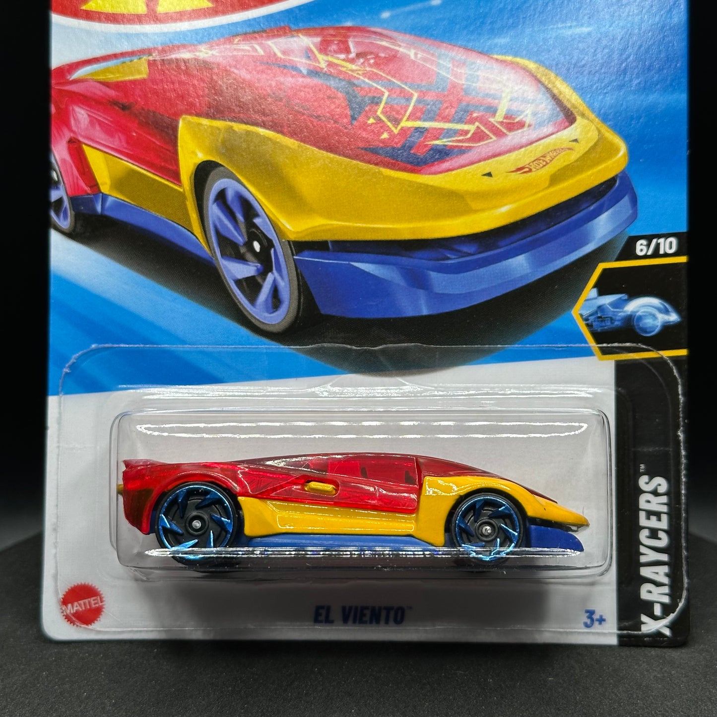 Hot Wheels El Viento Red/Yellow