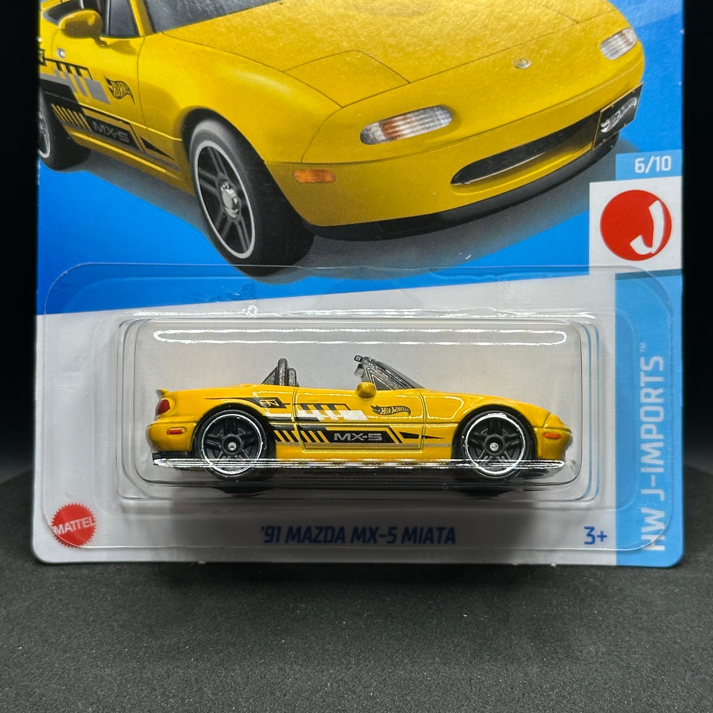 Hot Wheels ‘91 Mazda Miata Yellow