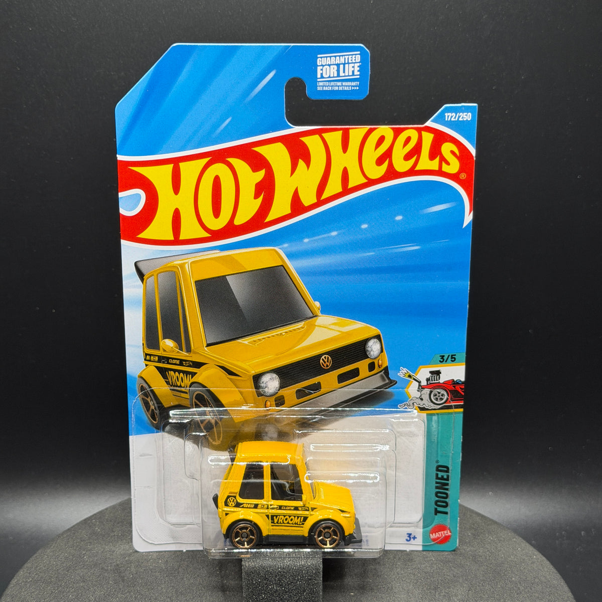 Hot Wheels Tooned VW Golf MK1 Yellow