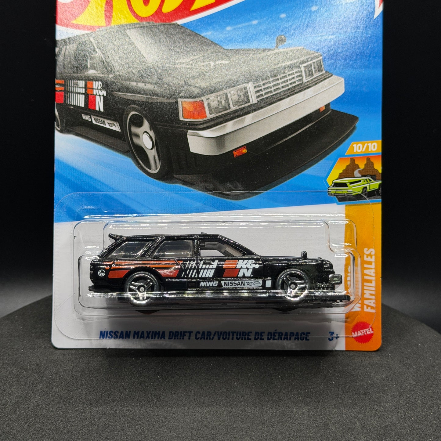 Hot Wheels Nissan Maxima Drift Car Black K&N