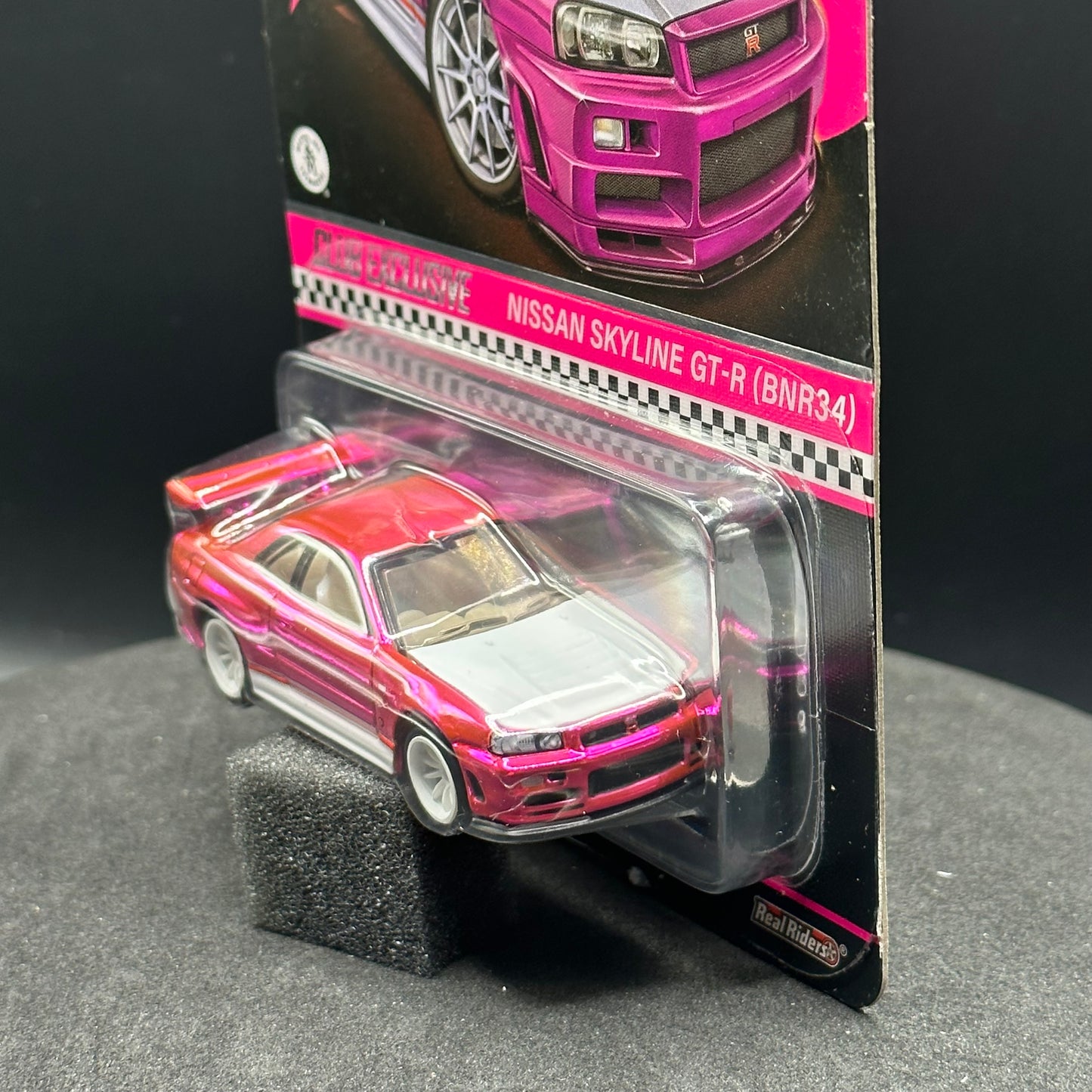 Hot Wheels RLC Pink Nissan Skyline GTR R34