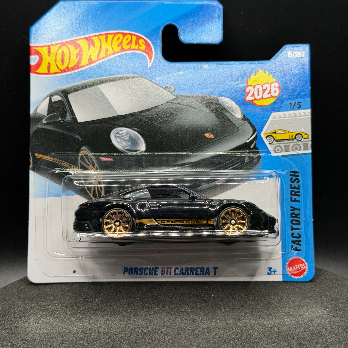 Hot Wheels Porsche 911 Carrera T Black SC