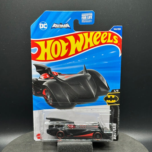 Hot Wheels Batman Batmobile Black with Red
