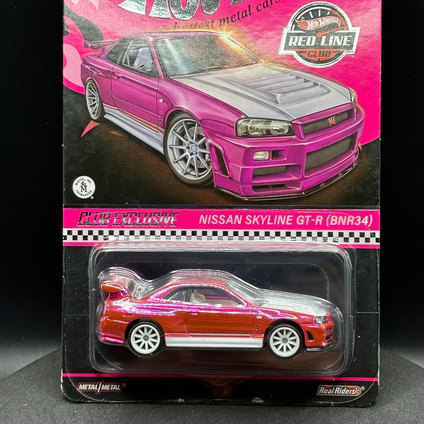 Hot Wheels RLC Pink Nissan Skyline GTR R34