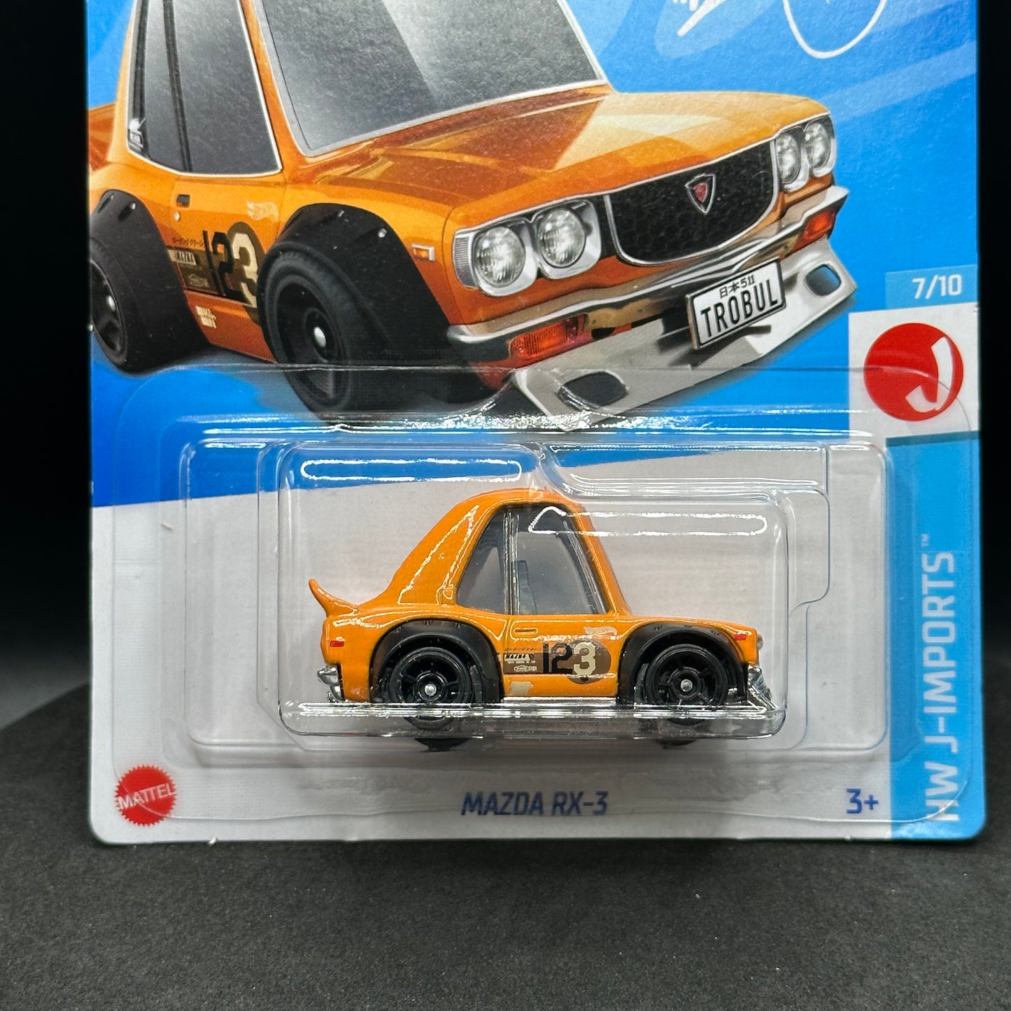 Hot Wheels Mad Mike Tooned Mazda RX-3 Orange