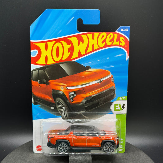 Hot Wheels Chevy Silverado EV RST Orange