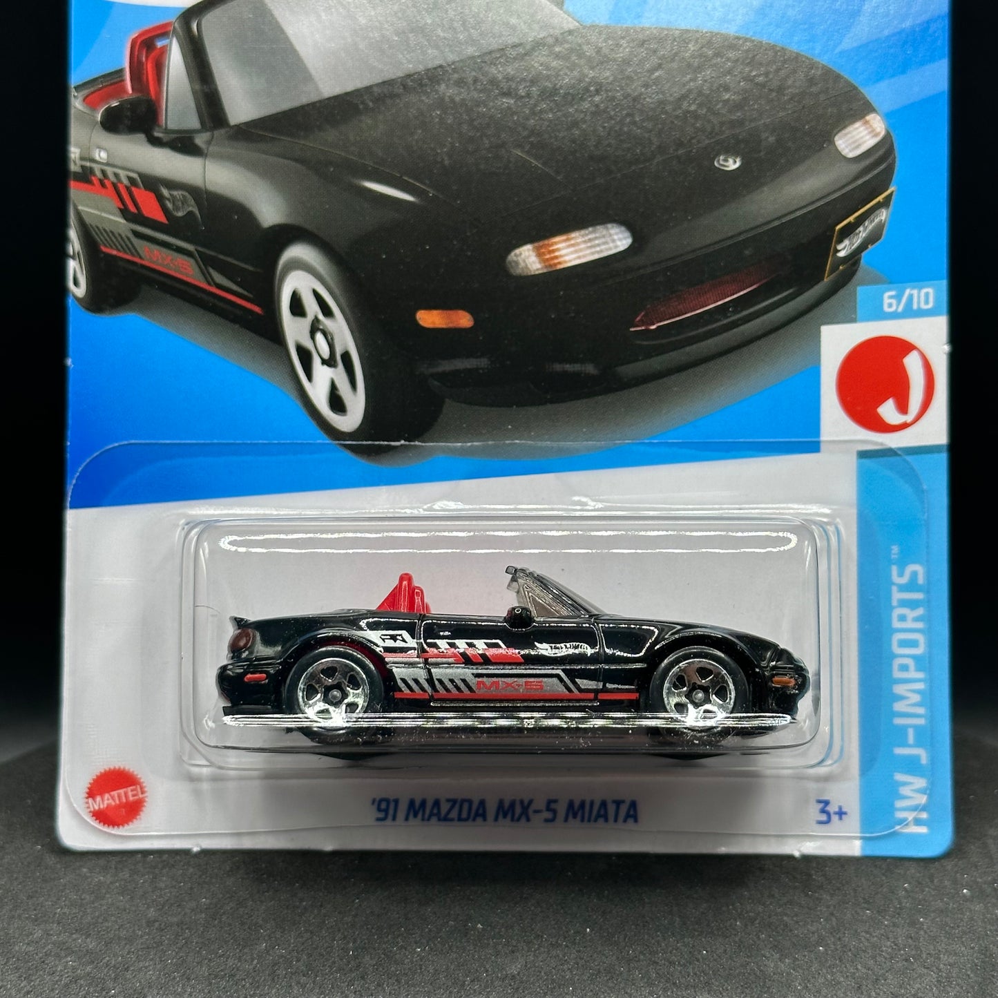 Hot Wheels ‘91 Mazda MX-5 Miata Black