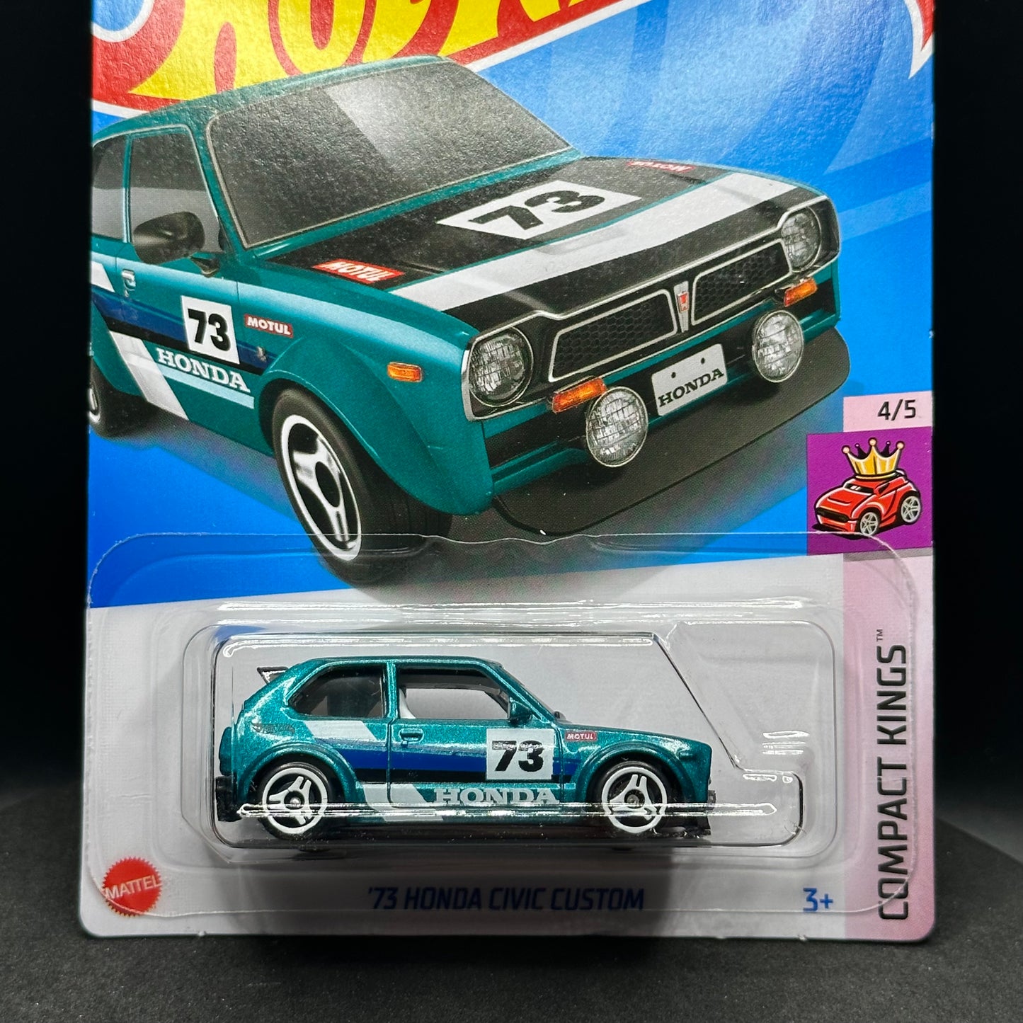 Hot Wheels ‘73 Honda Civic Custom Teal