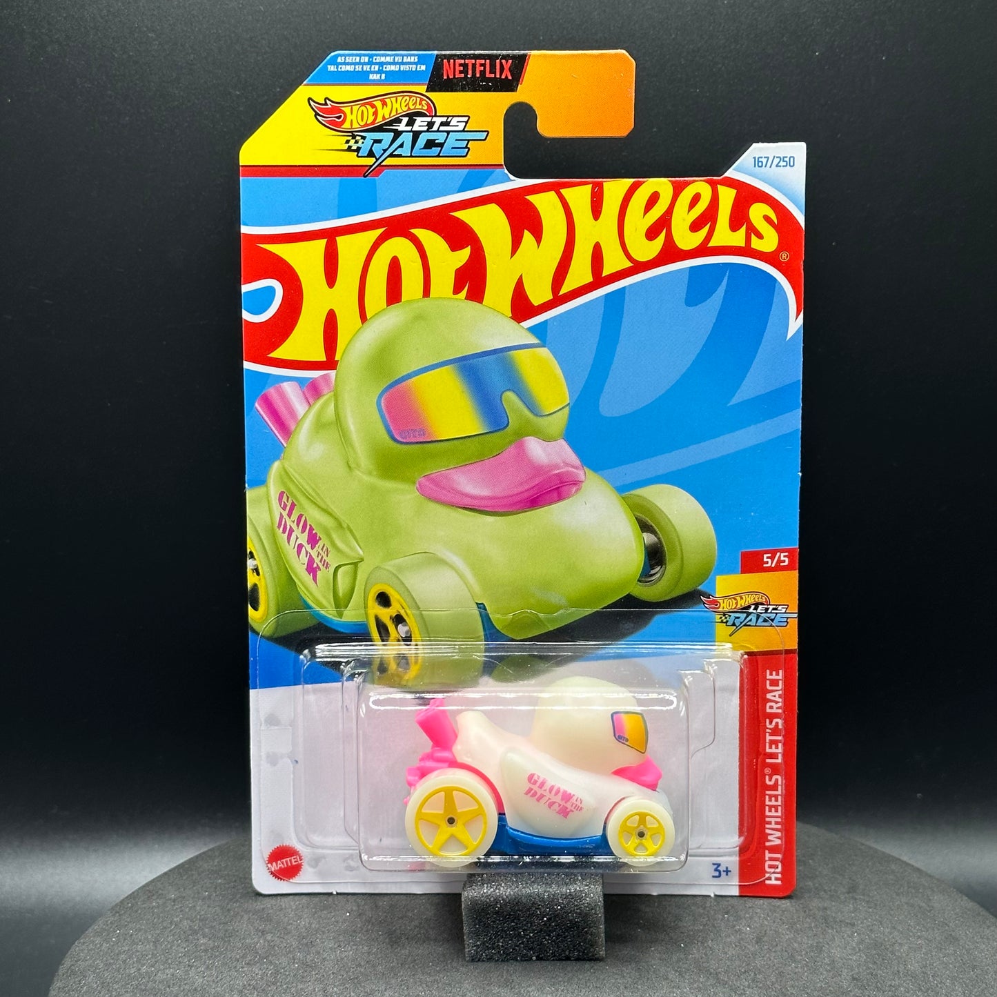 Hot Wheels Duck N Roll Glow in the Dark