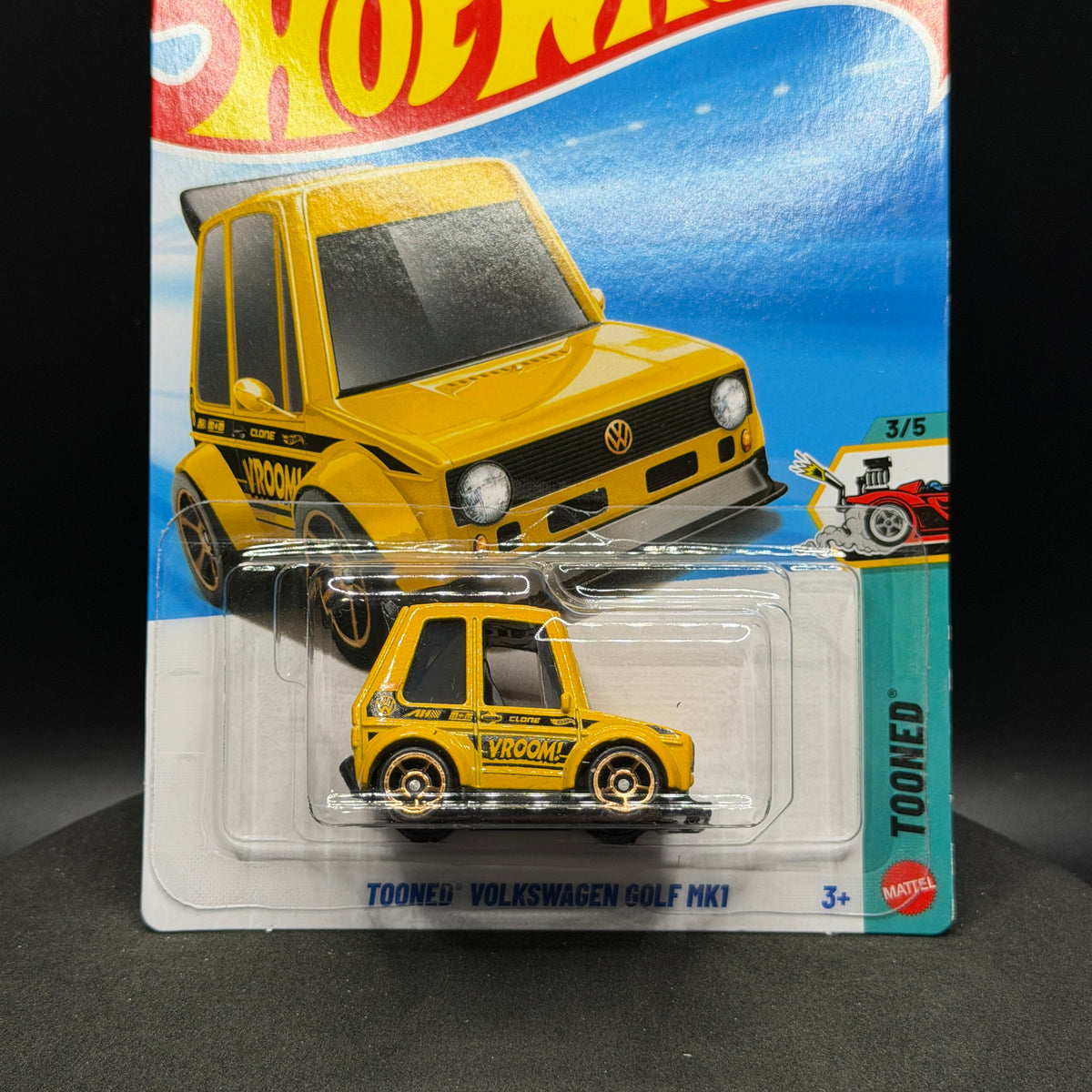 Hot Wheels Tooned VW Golf MK1 Yellow