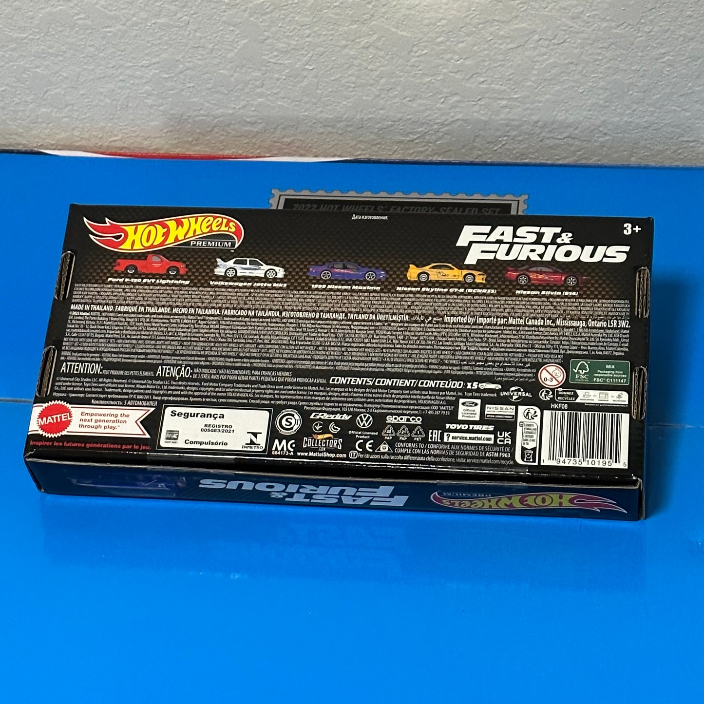 Hot Wheels Fast & Furious Set