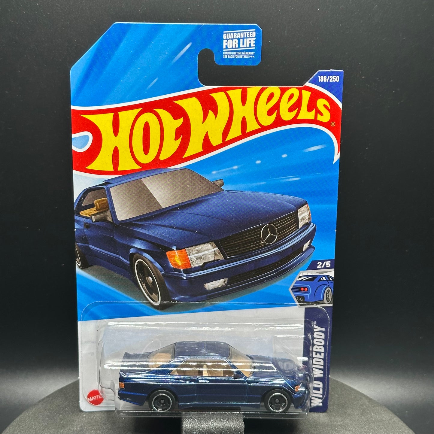 Hot Wheels ‘89 Mercedes Benz 560 SEC AMG Dark Blue